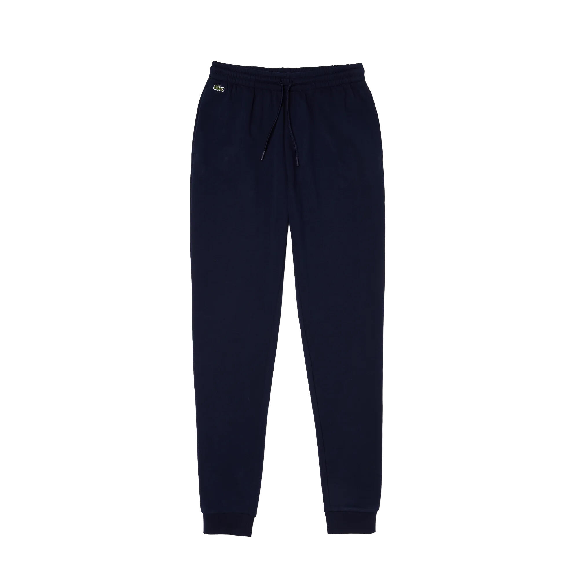 LACOSTE Pantalone da jogging donna Lacoste blu navy vita alta pile