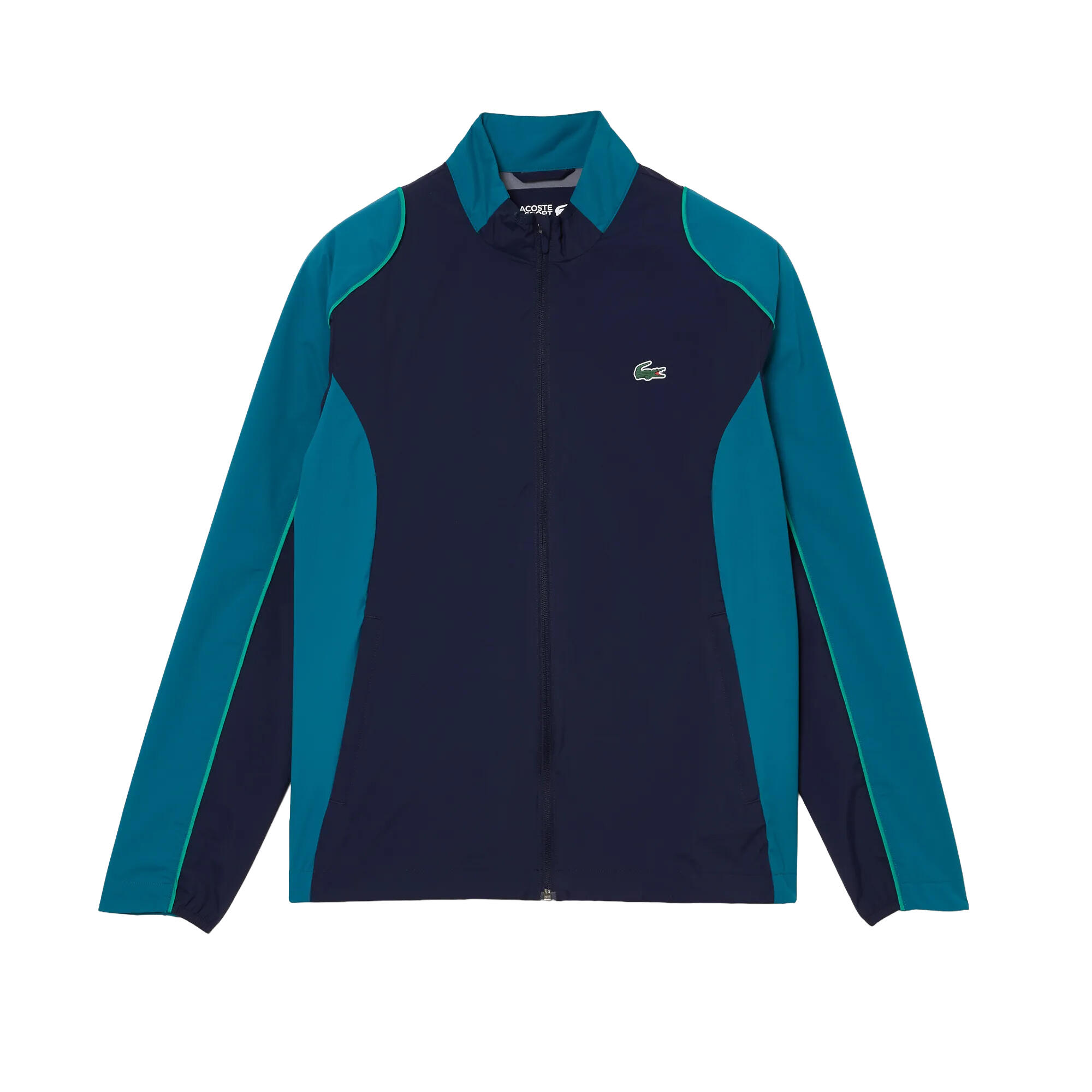 LACOSTE Mens Collapsible Sports Golf Jacket (Navy)