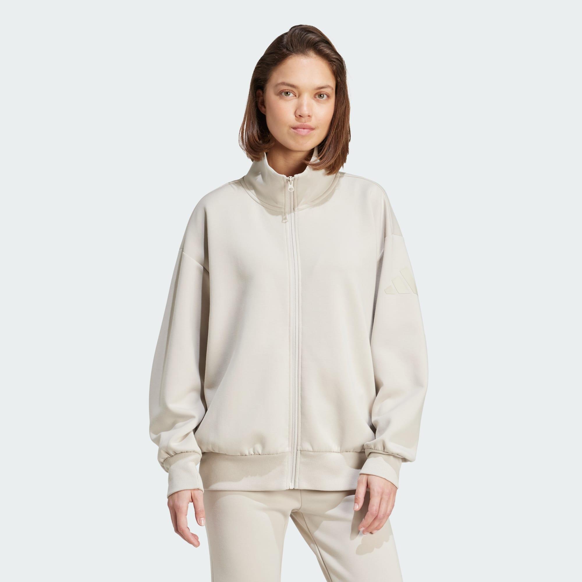 Adidas - Haut Ample Zip Intégral Soft Lux - Survêtement - Beige - S - Decathlon