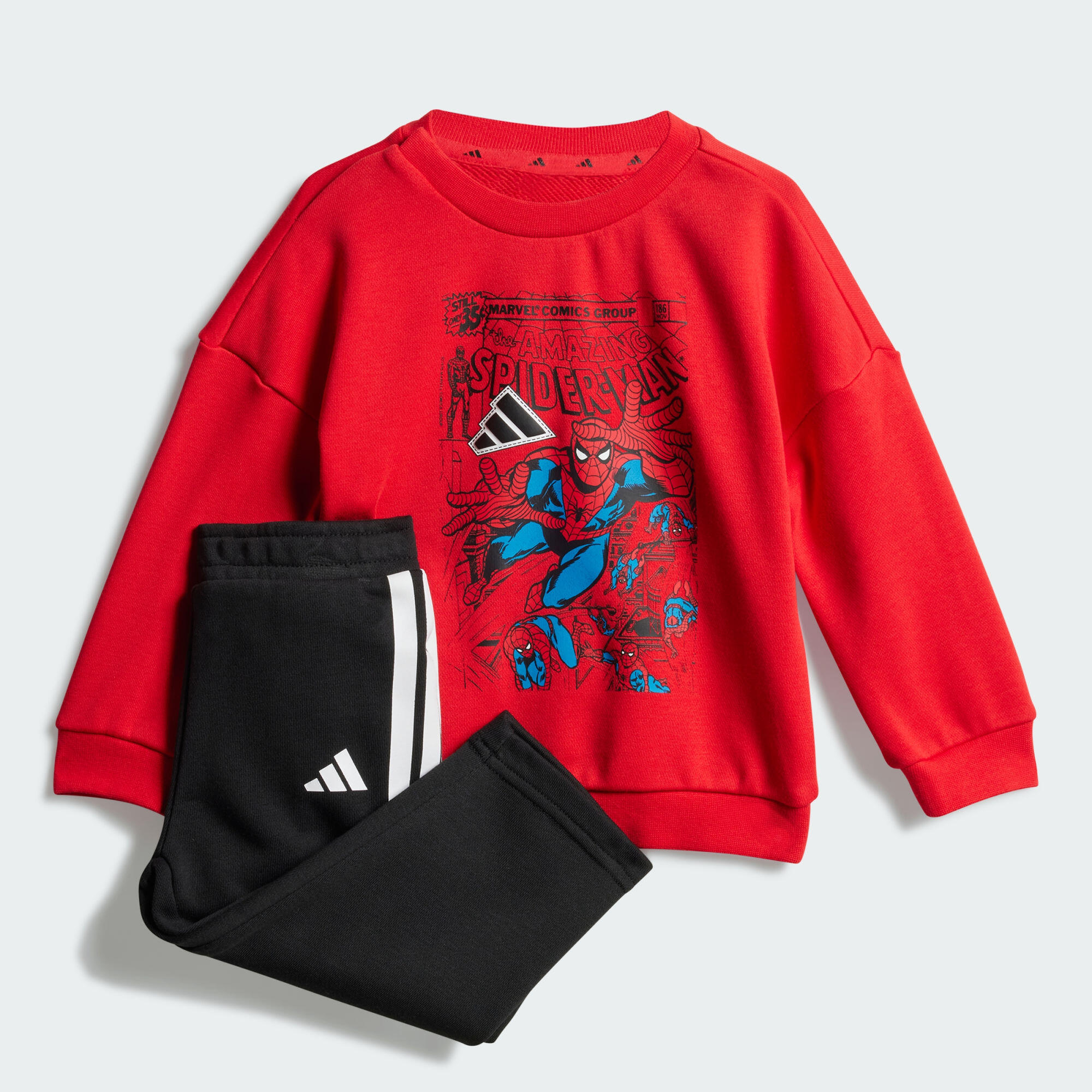 Completo felpa e pantaloni Spider Man Marvel per bambini 4/7