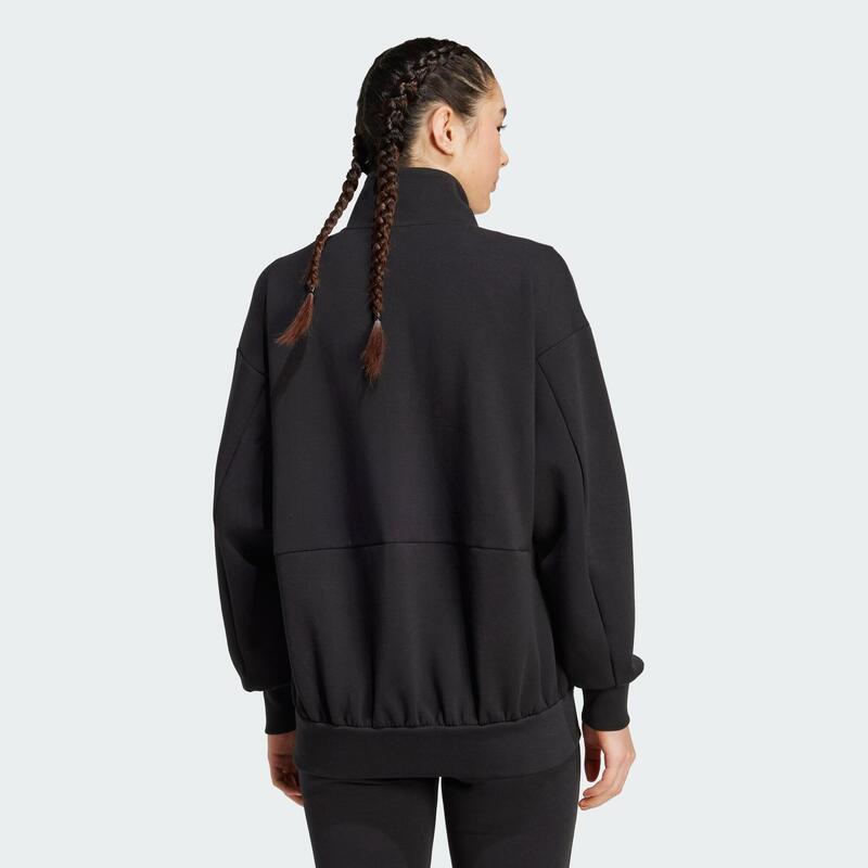 Volná mikina na zip ALL SZN Soft Lux
