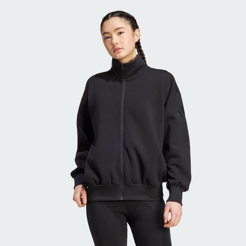 Volná mikina na zip ALL SZN Soft Lux