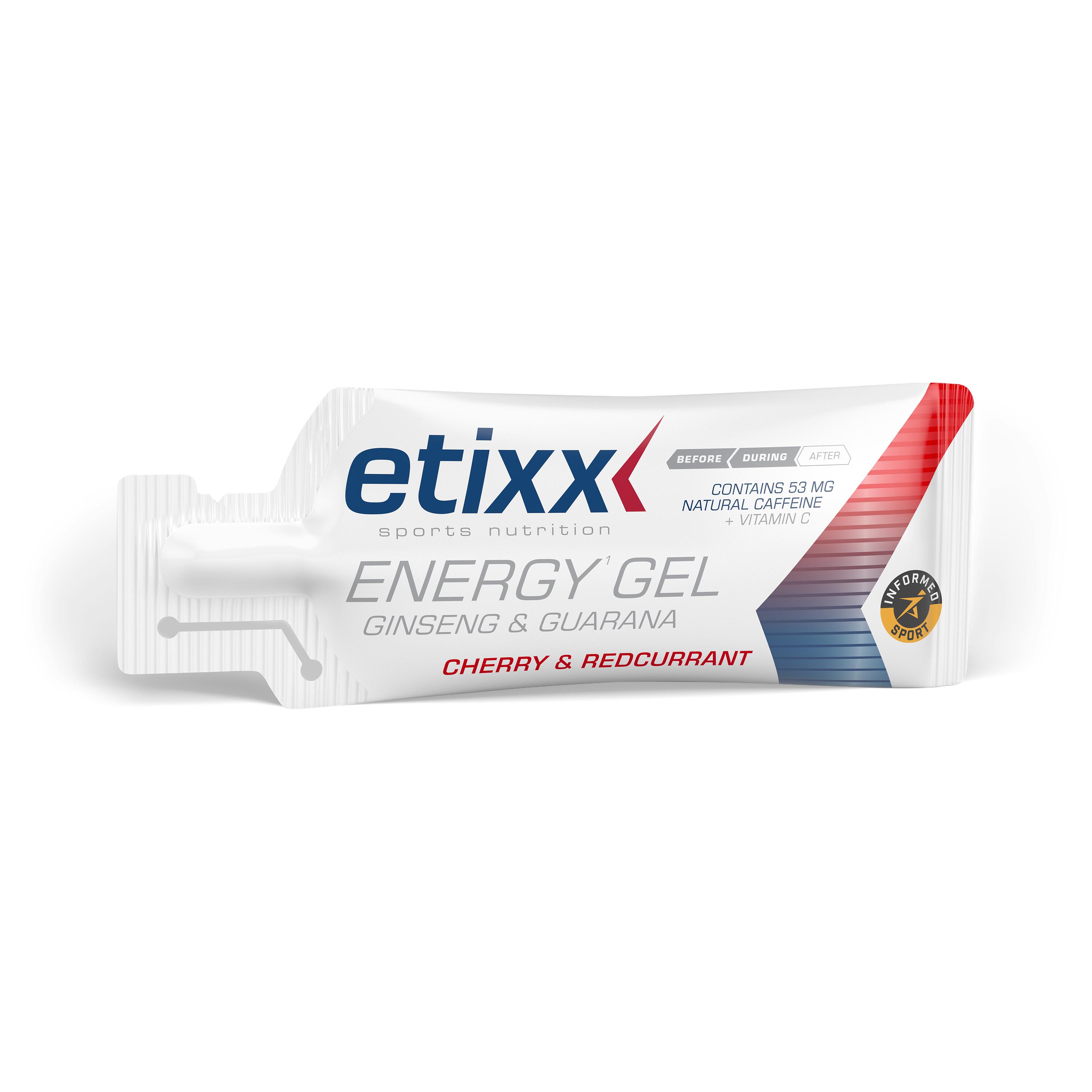 Etixx Ginseng & Guarana Energy Gel Groseille-Cerise 12x50g 2/3