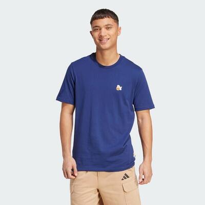 Dog hoop patch graphic t-shirt