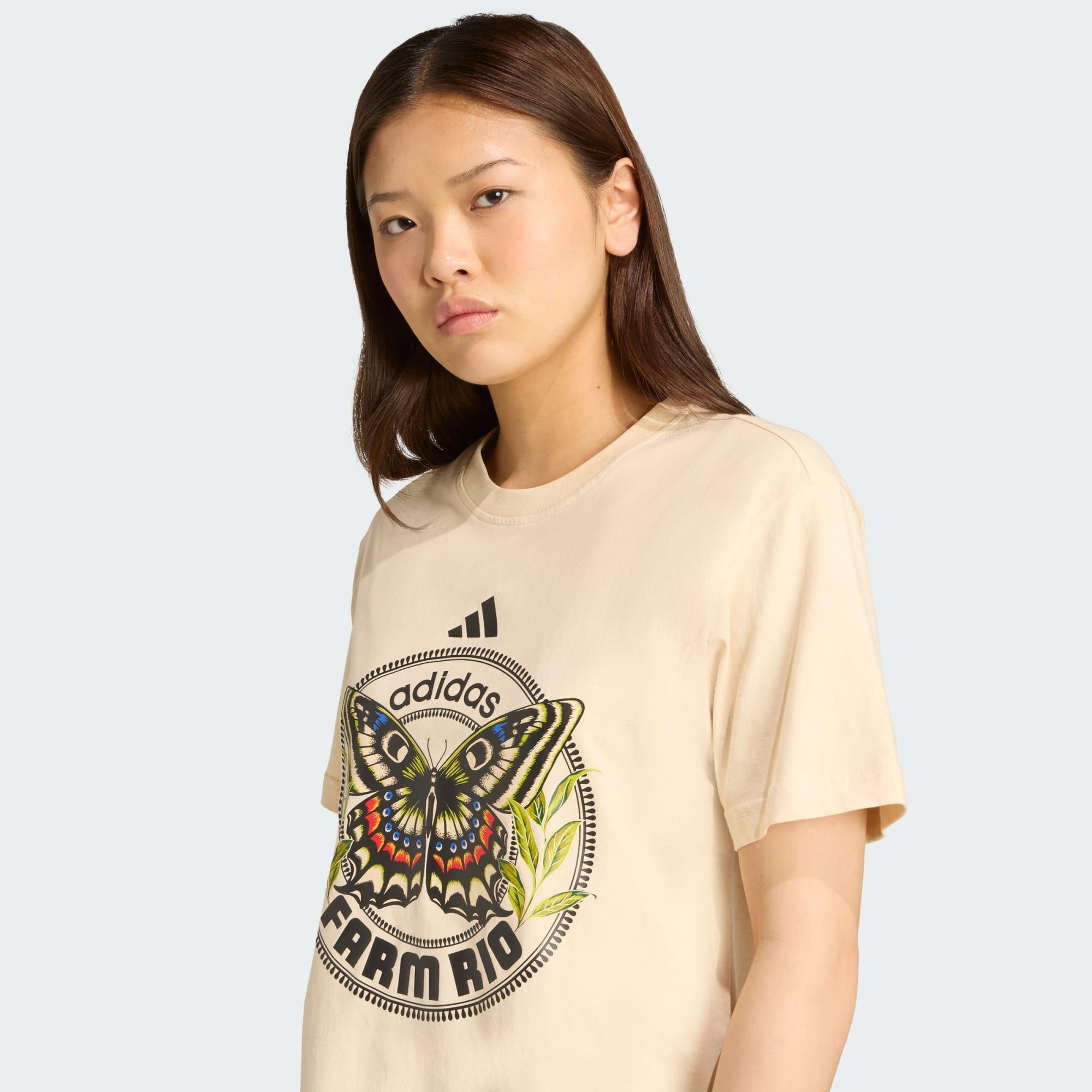 adidas X FARM T-Shirt mit Grafikprint 4/5