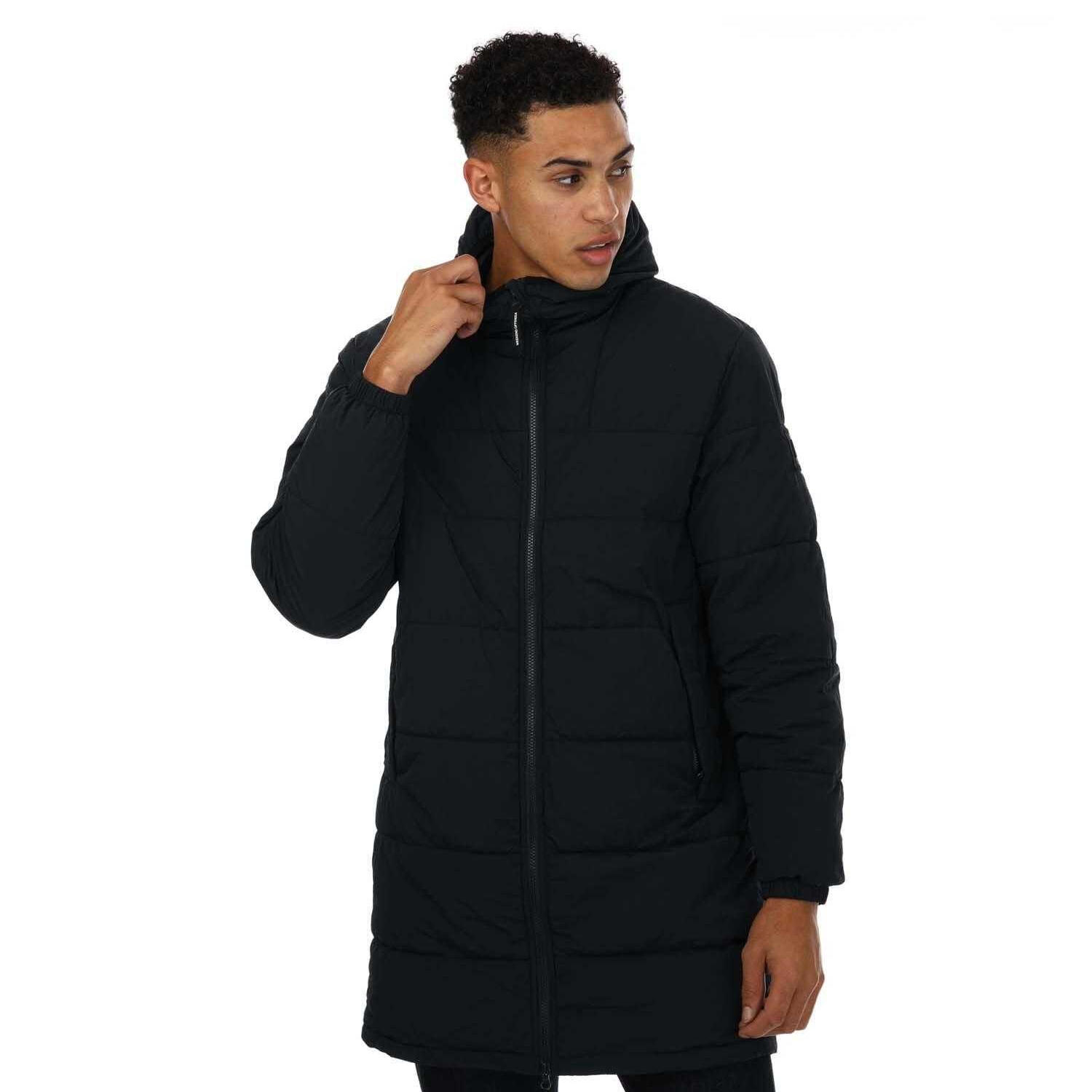 WEEKEND OFFENDER Mens Saskatoon Long Jacket (Navy)