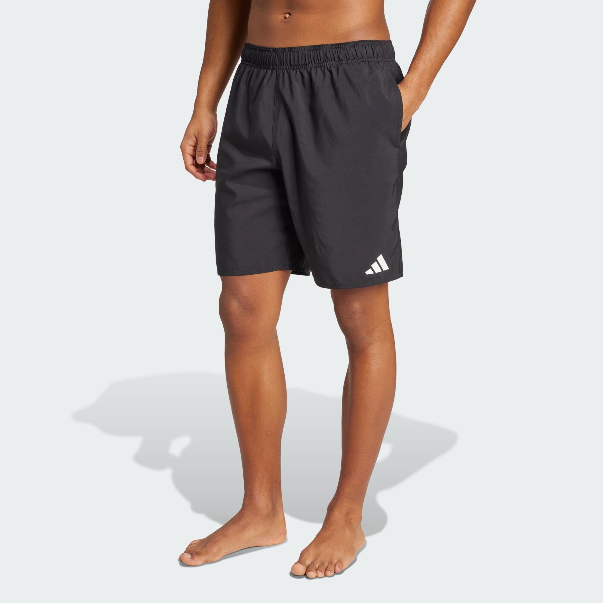 Adidas - Short De Natation 20,3 cm - Bas De Maillot De Bain - Blanc|noir - Decathlon