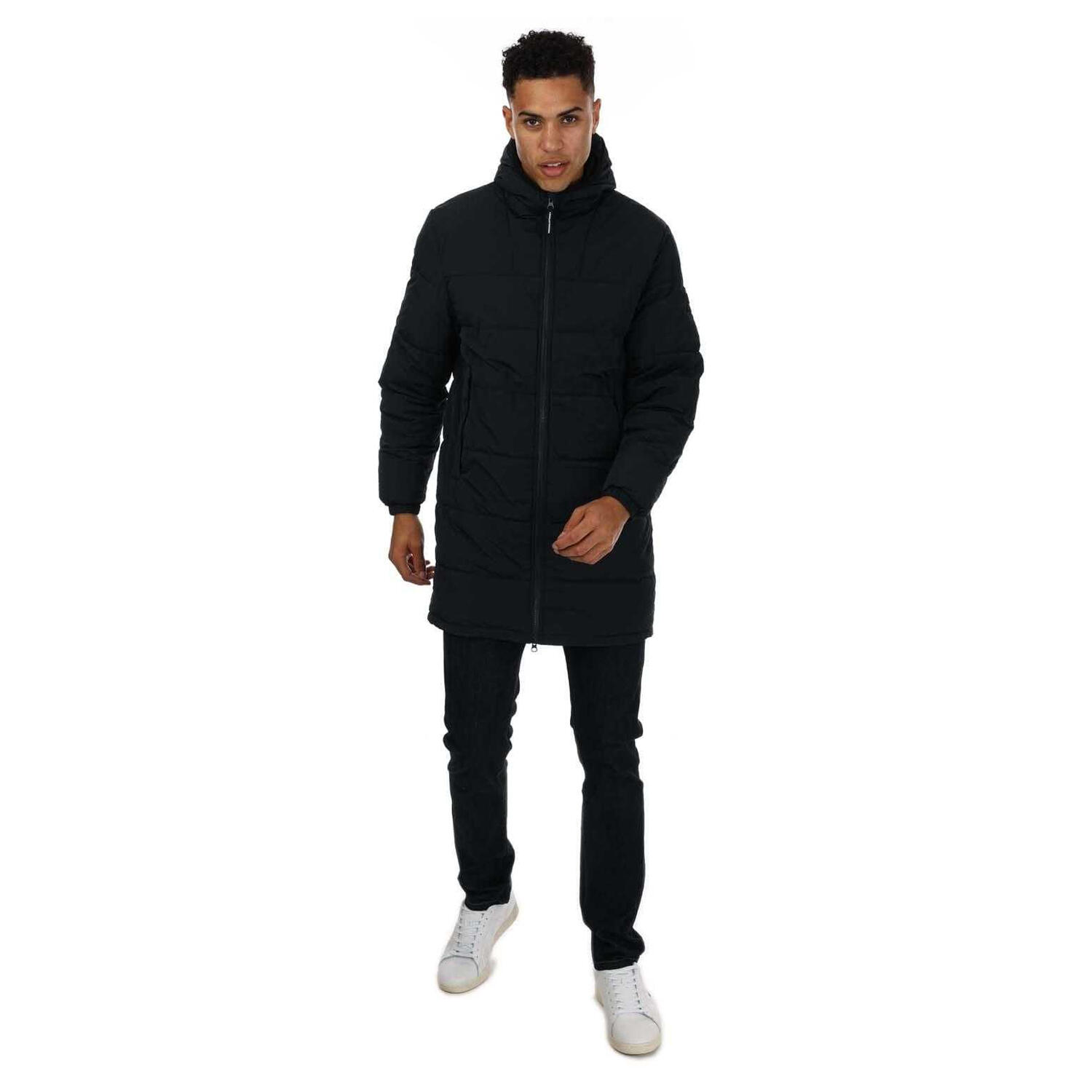 Mens Saskatoon Long Jacket (Navy) 3/3