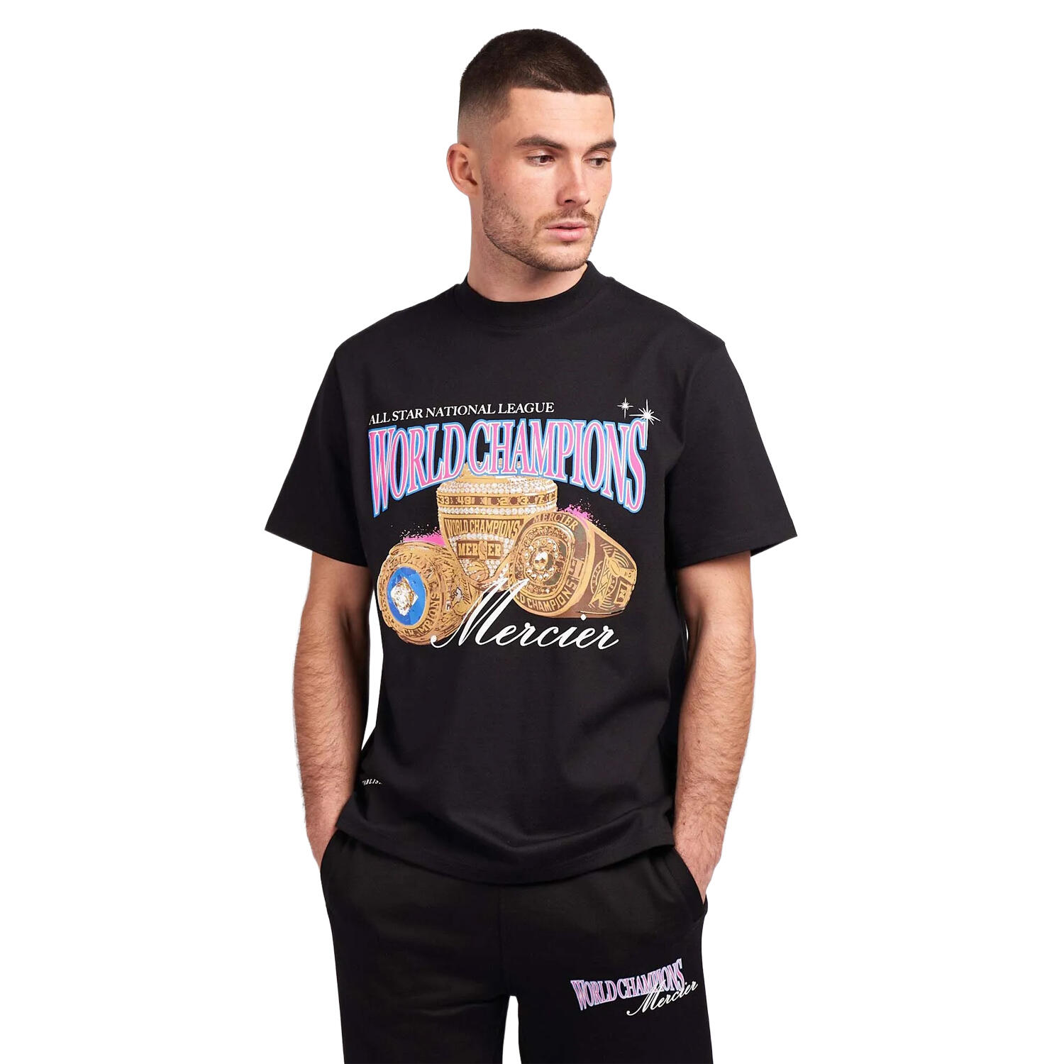 MERCIER Mens World Champion TShirt (Black)