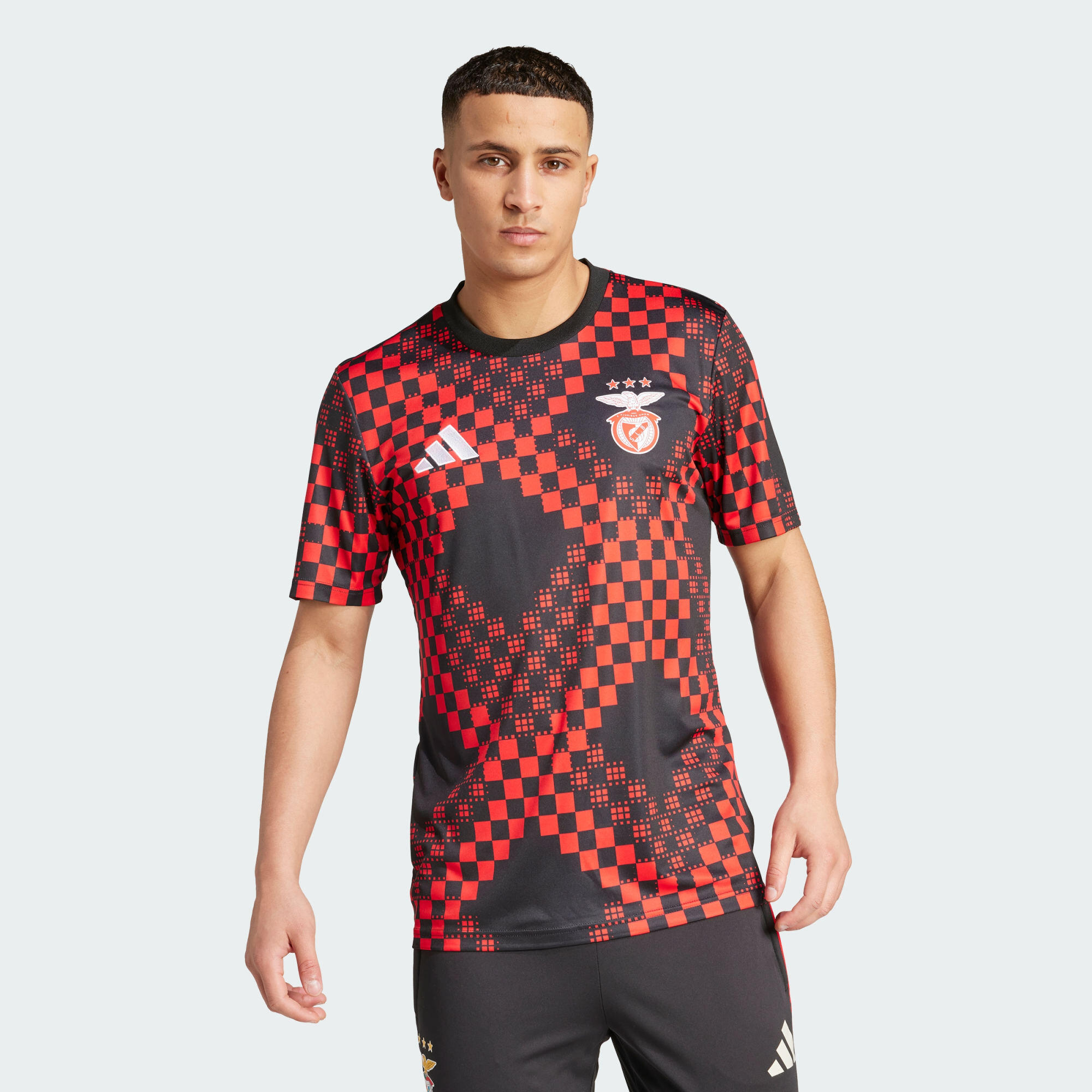 Adidas - Maillot Pré-match Benfica 25/26 - Maillot Manches Courtes - Noir - S - Decathlon