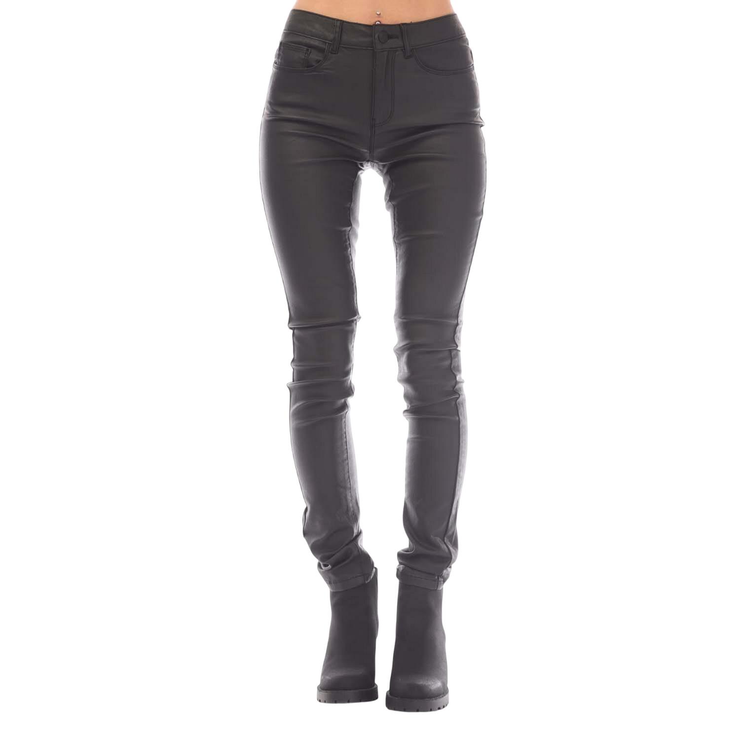 ONLY Womens/Ladies Anne K Faux Leather Trousers (Black)