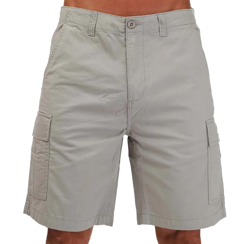WEEKEND OFFENDER Mens High Desert Cargo Shorts (Light Grey)