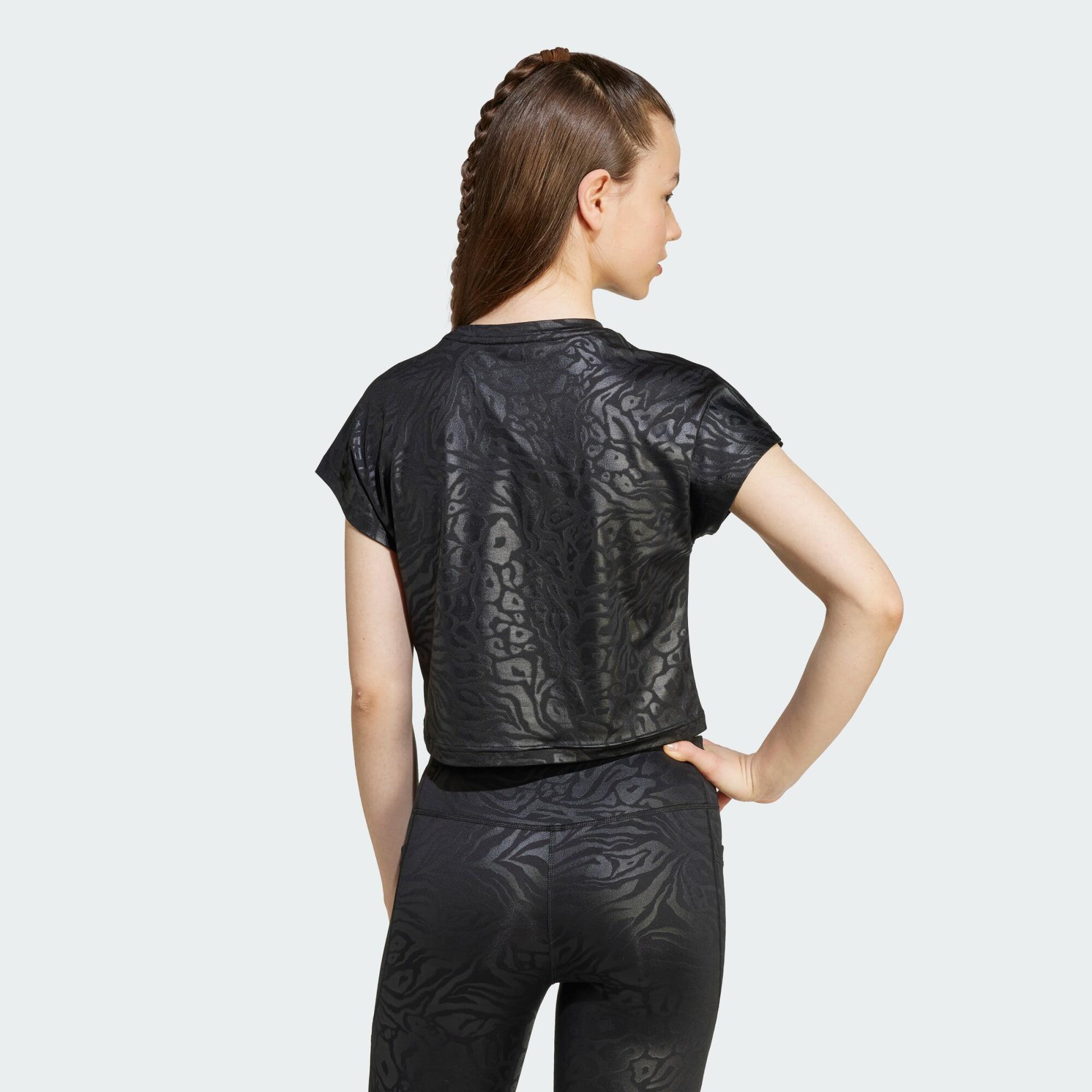 All Sports Animal Print Crop Tee 3/5