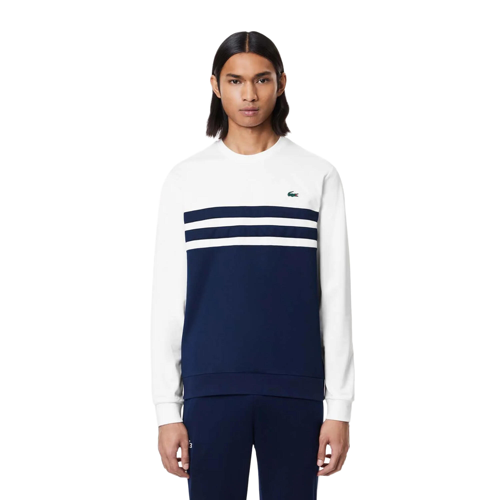 Sweat Homme (Blanc / Bleu Marine) 3/4