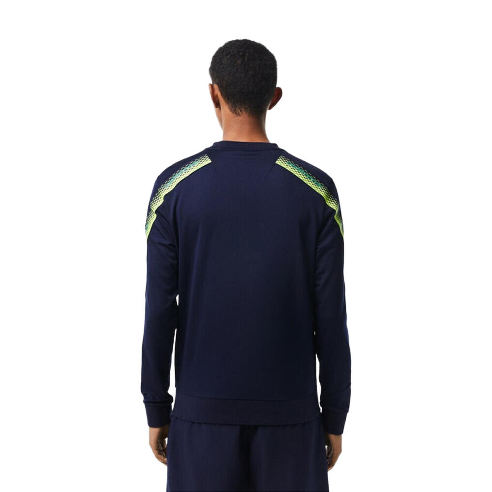 Unisex Adult Stripe Logo Classic Tennis Sweatshirt (Blue) 2/3