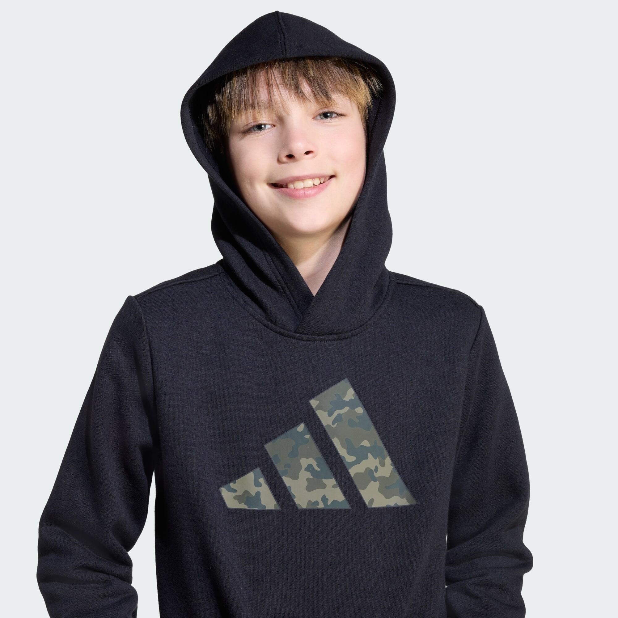 Felpa con cappuccio con grafica mimetica Kids 4/5