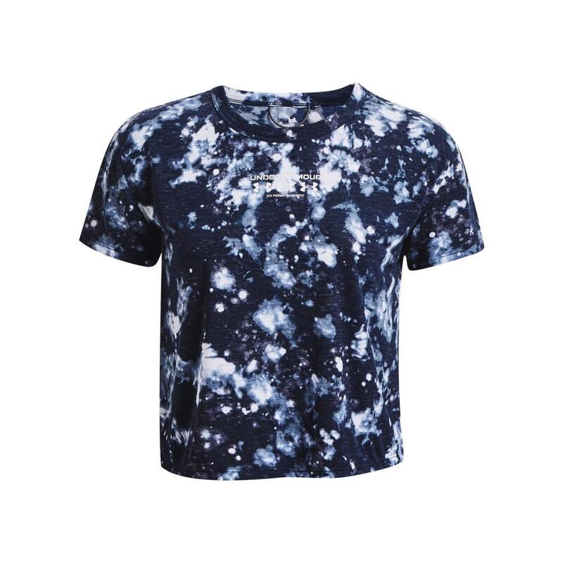 Tshirt RUN TRAIL Femme (Bleu Nuit / Blanc / Bleu)