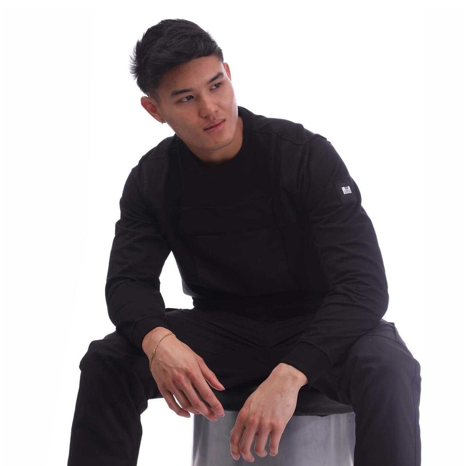 Mens Prospect Park Sweatshirt (Black) 4/4