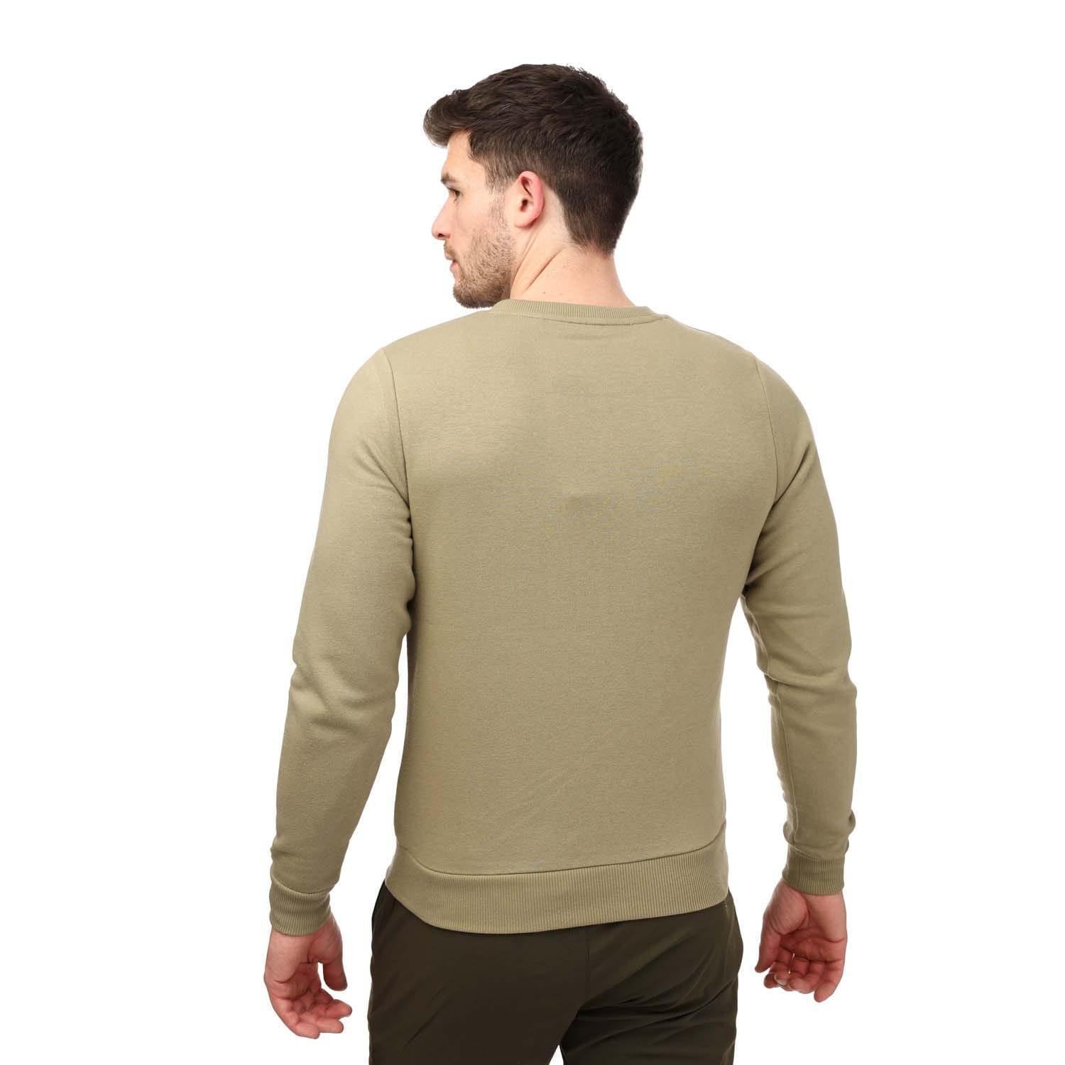 Mens Logo Crew Neck Sweatshirt (Green) 2/3