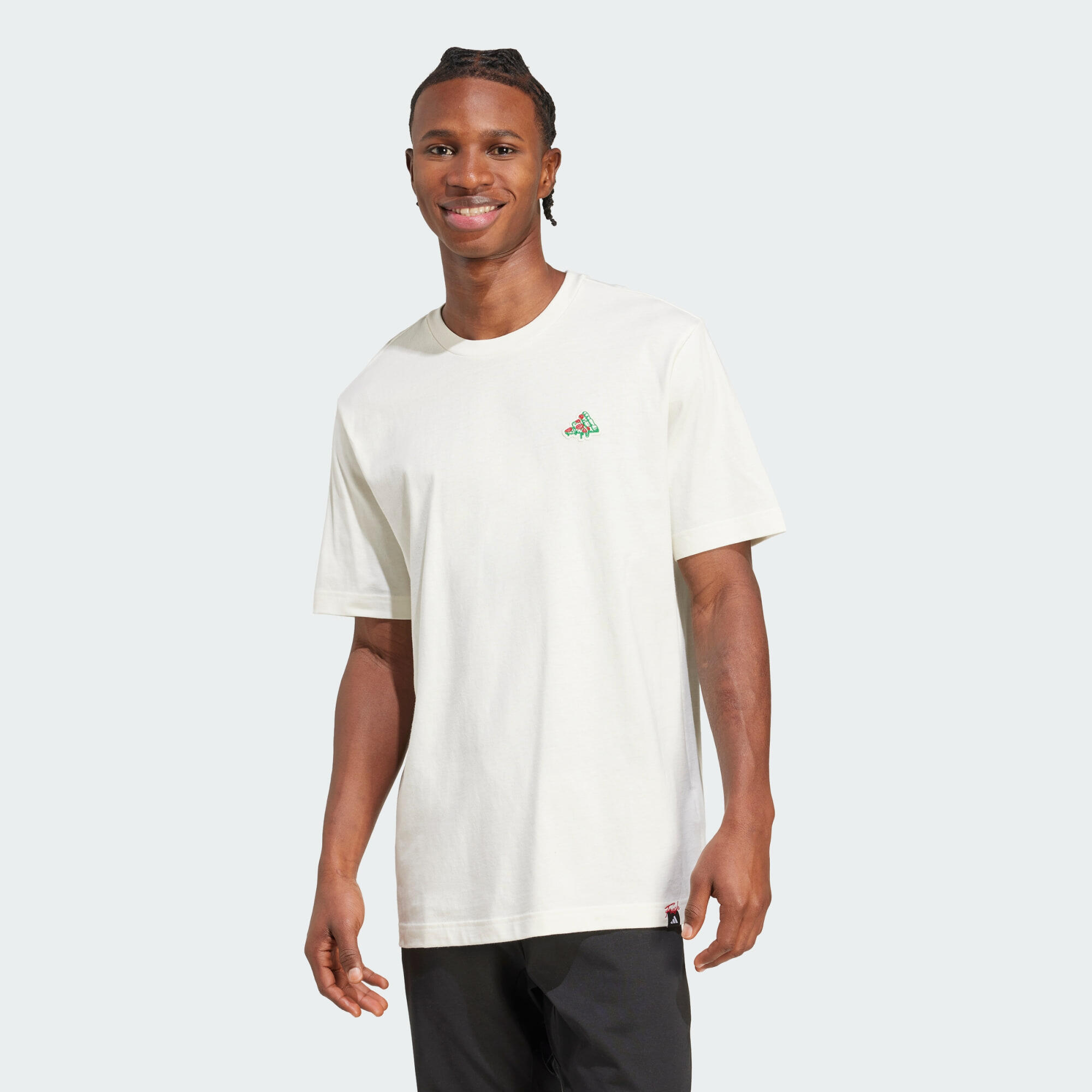 Adidas - T-shirt Graphique Mini Pizza - T-shirt Manches Courtes - Blanc - S - Decathlon