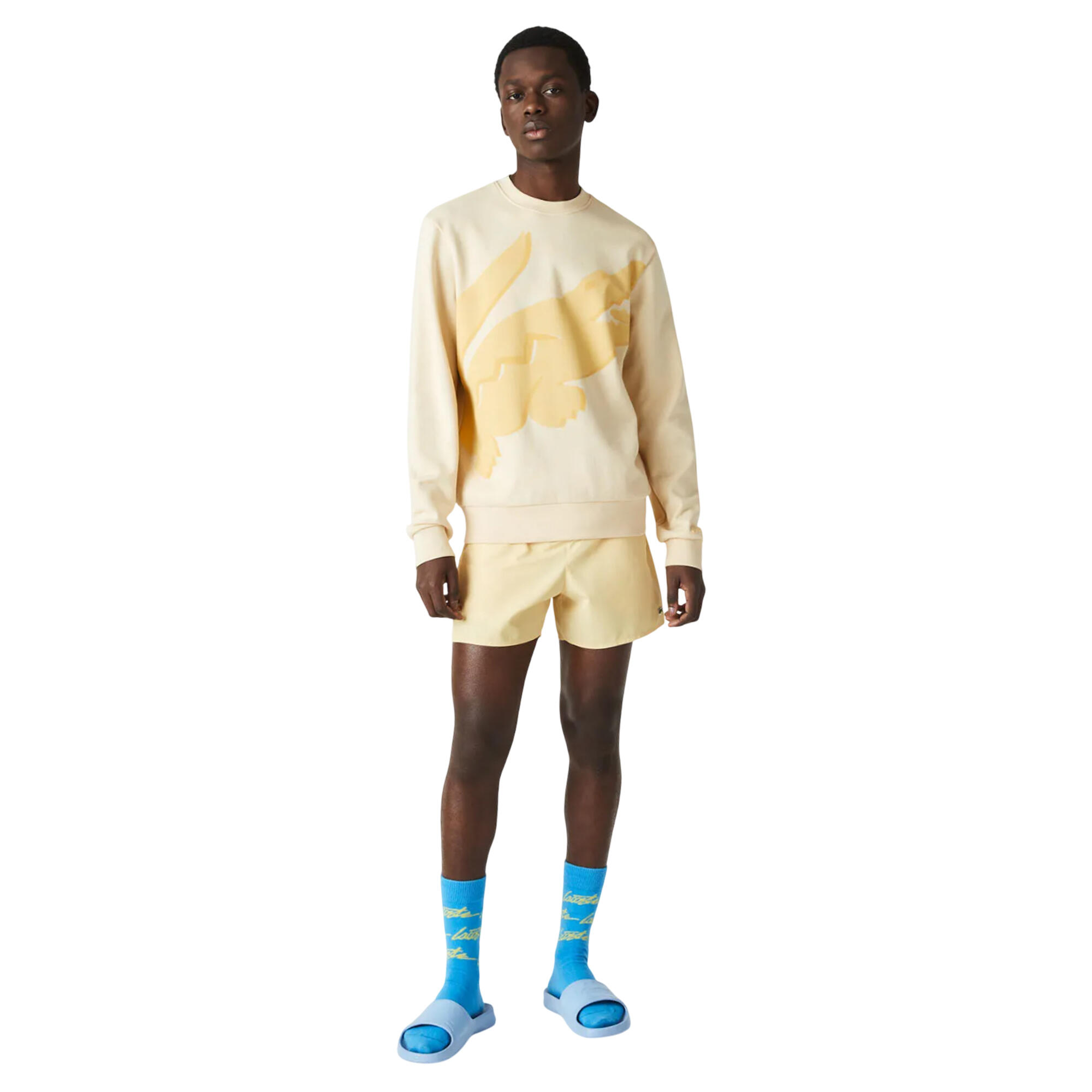 Mens Big Logo Classic Sweatshirt (Yellow) 4/4