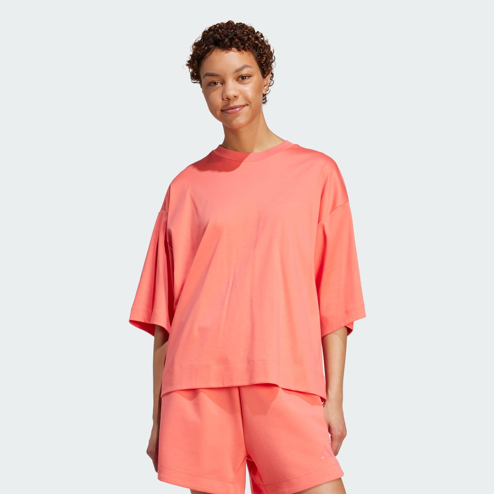 Adidas - T-shirt Ample Soft Lux - T-shirt Manches Courtes - Jaune|orange - 42 M/l - Decathlon