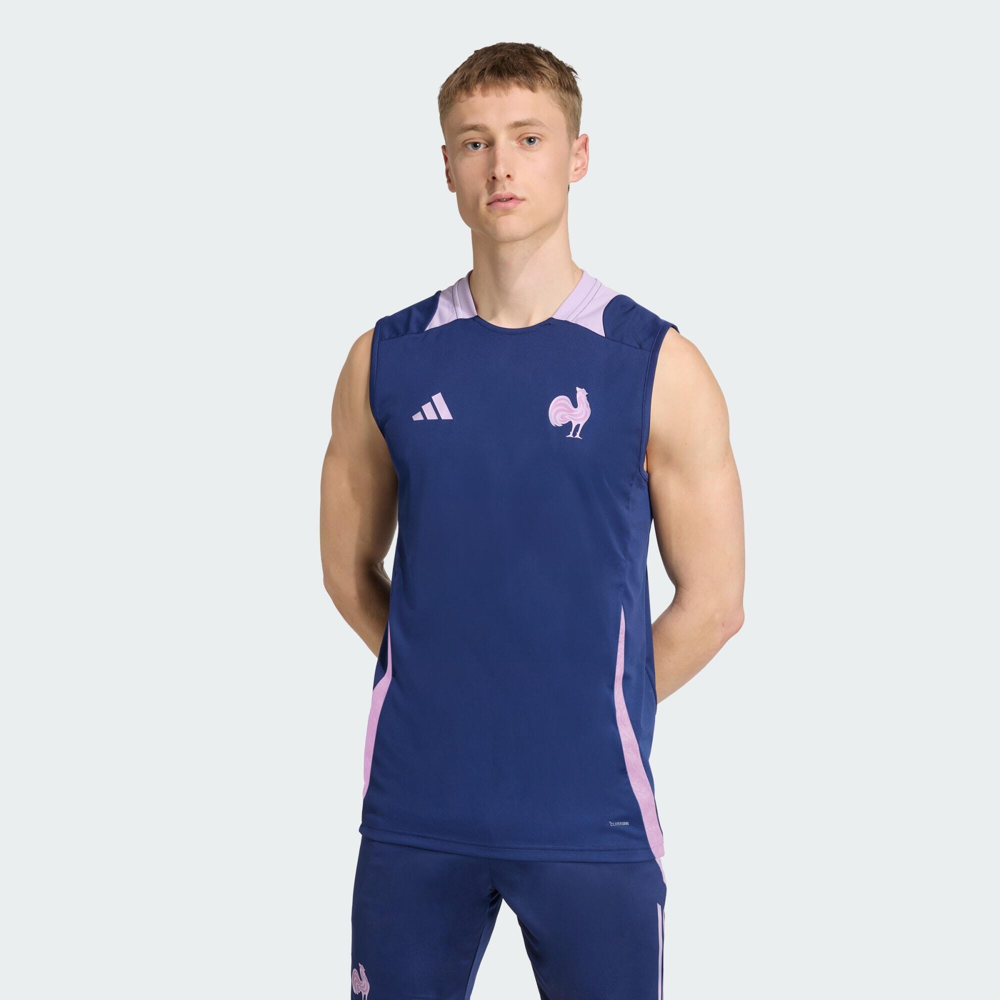 Adidas - Débardeur Équipe De France Rugby - Maillot Sans Manche - Bleu - 56 3xl - Decathlon