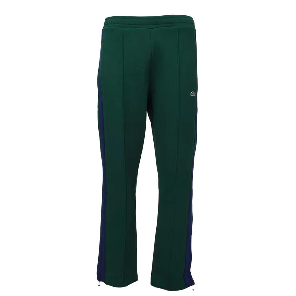 Mens Heritage Pique Colour Block Jogging Bottoms (Green/Blue) 1/4