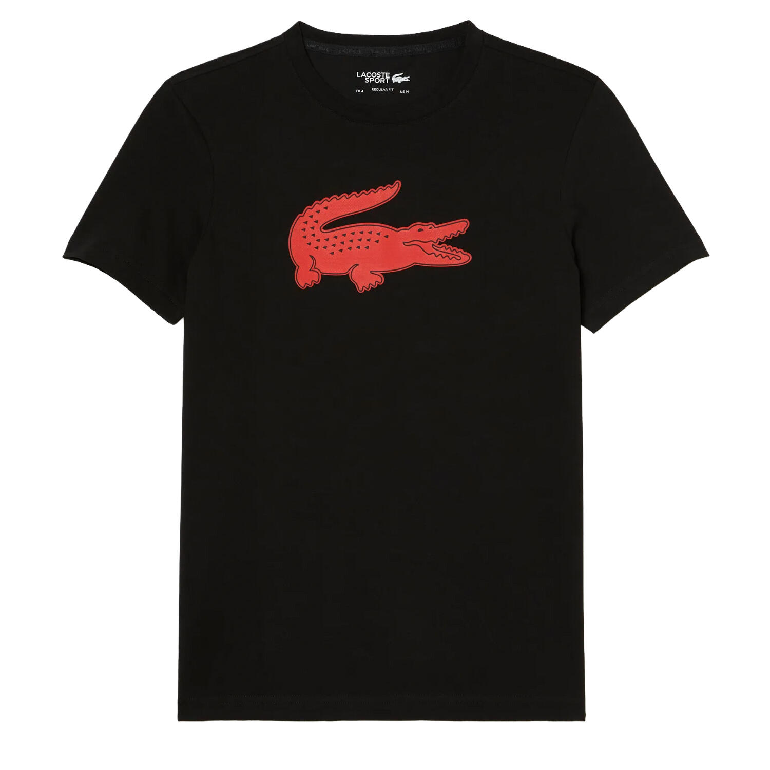 Mens Crocodile 3D Sport TShirt (Black/Red) 1/4