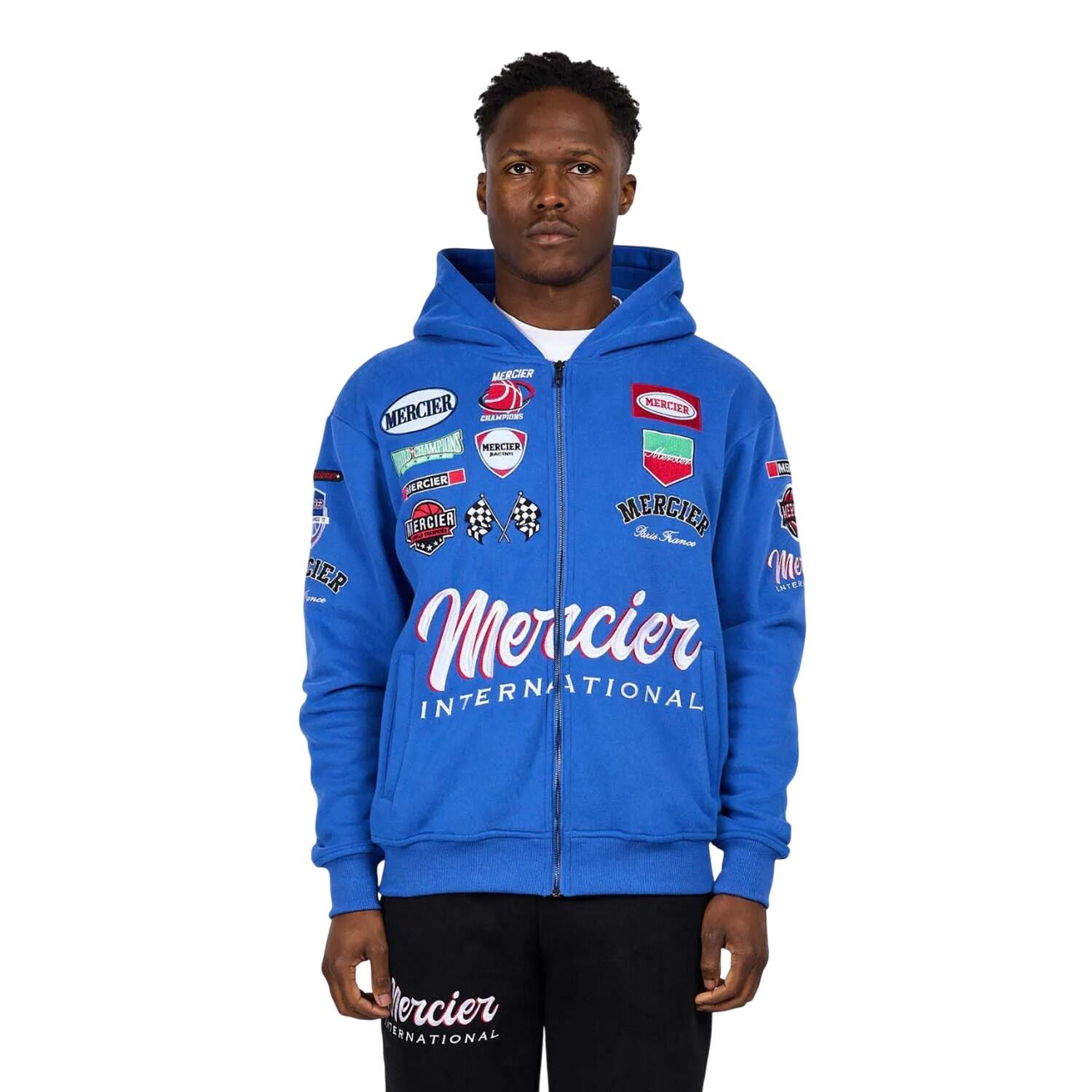 MERCIER Mens International Full Zip Hoodie (Royal Blue)