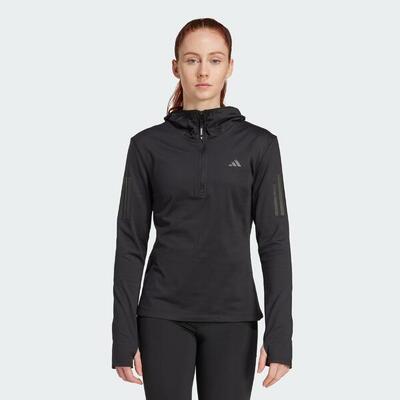 Felpa con cappuccio a mezzo zip invernale Own The Run