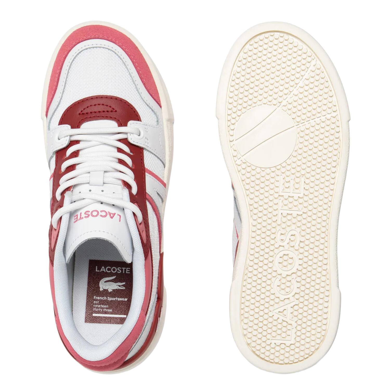 Womens/Ladies L002 Evo Trainers (White/Red) 4/4