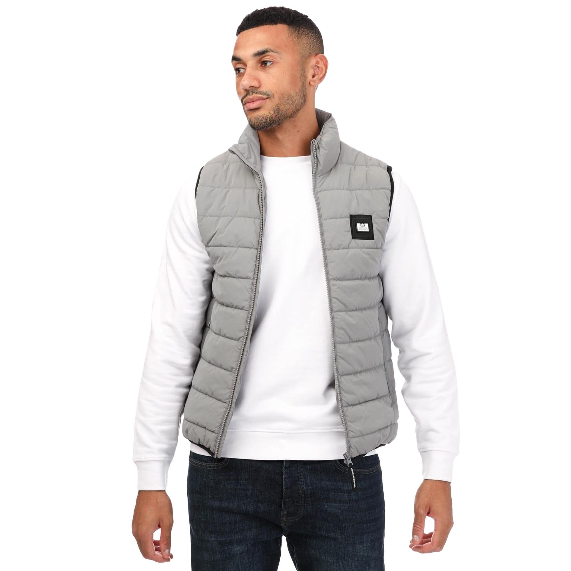 WEEKEND OFFENDER Mens Jaspar Gilet (Grey)