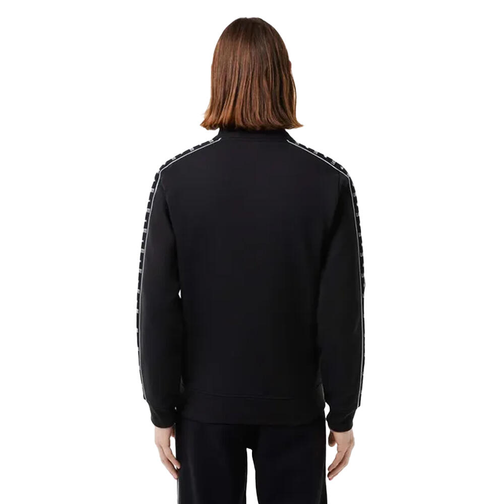 Mens Logo Strip Zipped Sweatshirt (Black) 2/3