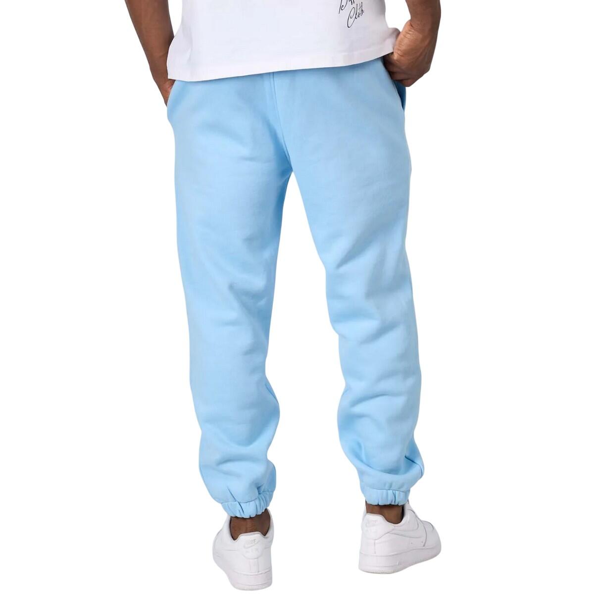 Mens Badge Hybrid Jogging Bottoms (Sky) 2/4
