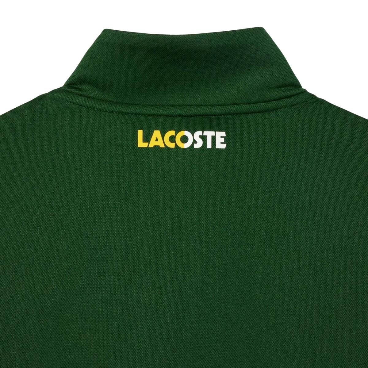 Unisex Adult Sportsuit Striped Tennis Jacket (Green/White) 4/4