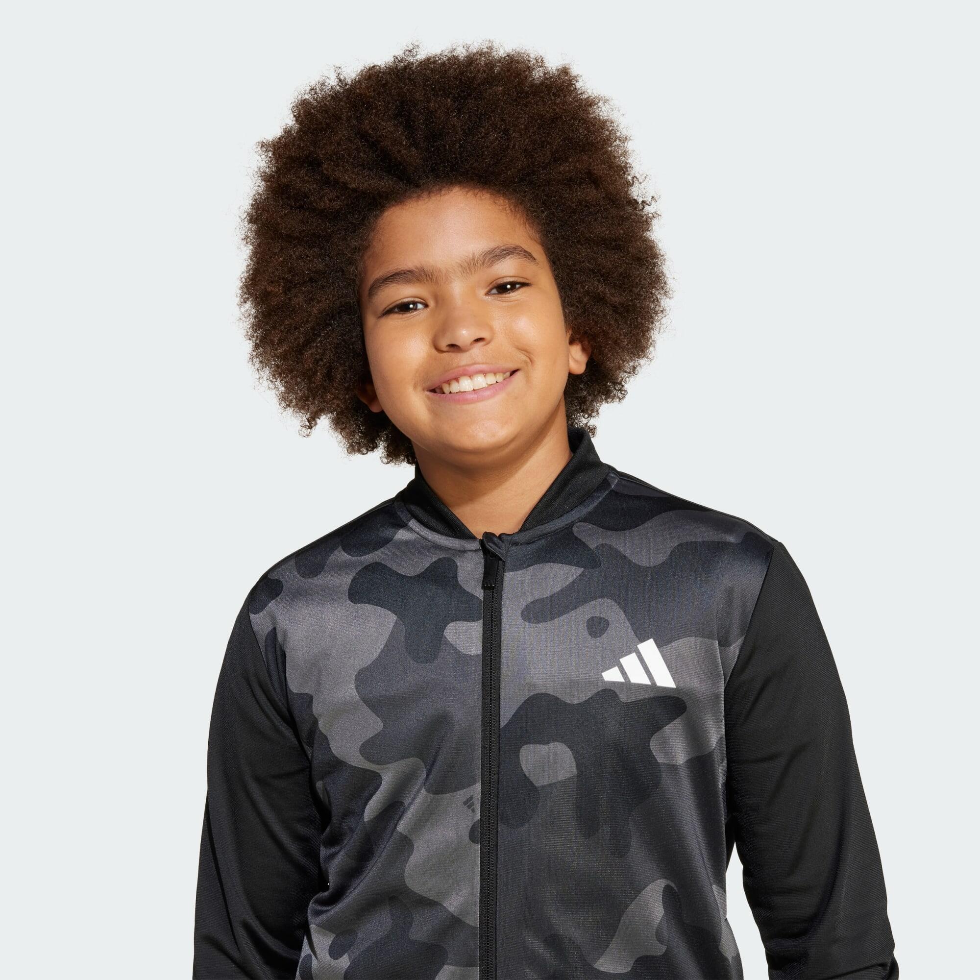 Seasonal Essential Kids Camouflage Tricot 3-Stripes All Over Printed Track Suit 6/7