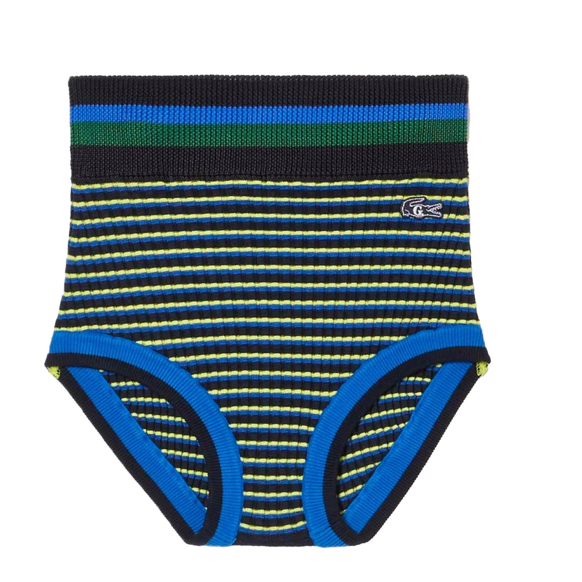 LACOSTE Womens/Ladies Goop Rib Knit Shorts (Blue)