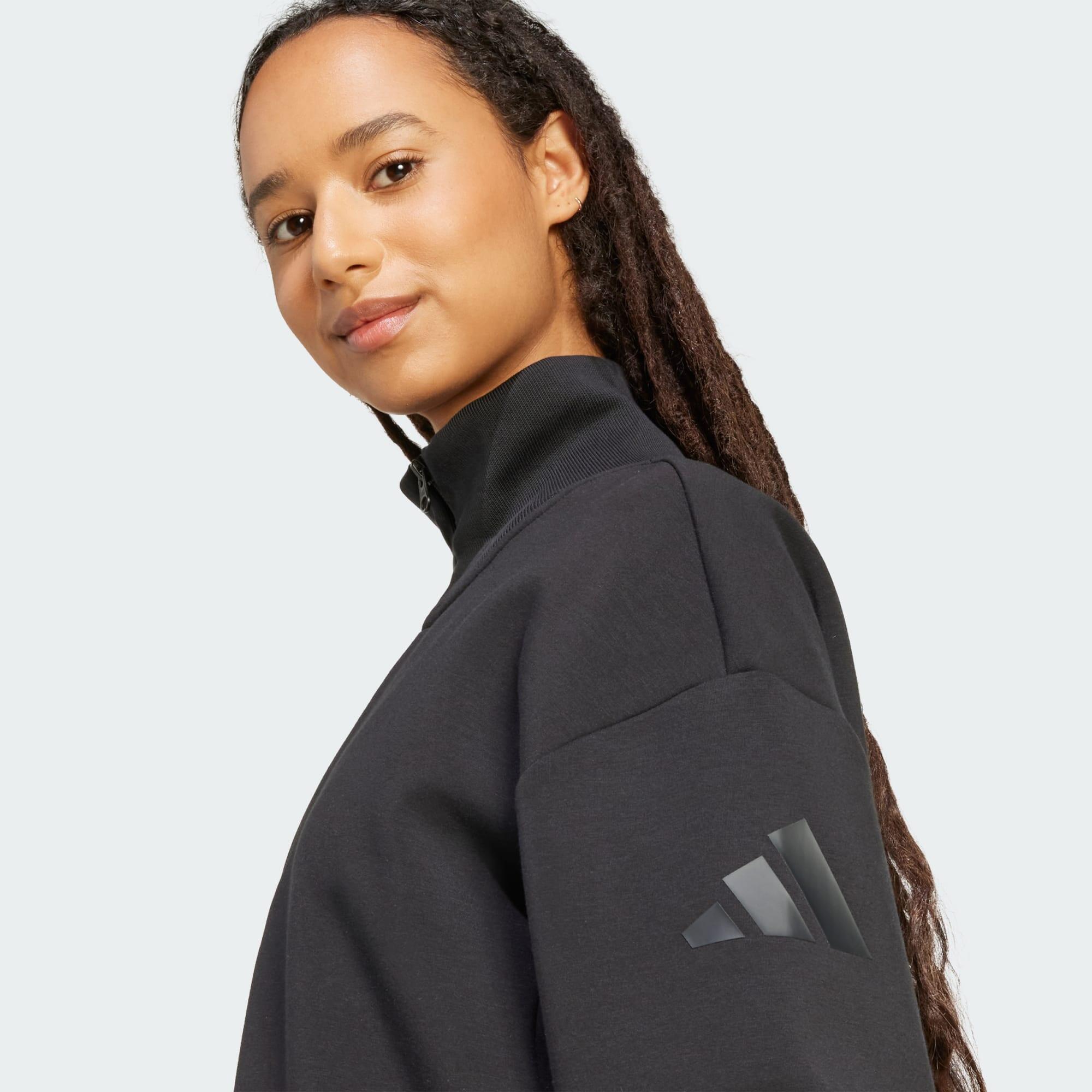 felpa Soft Lux con zip da ¼ 5/6