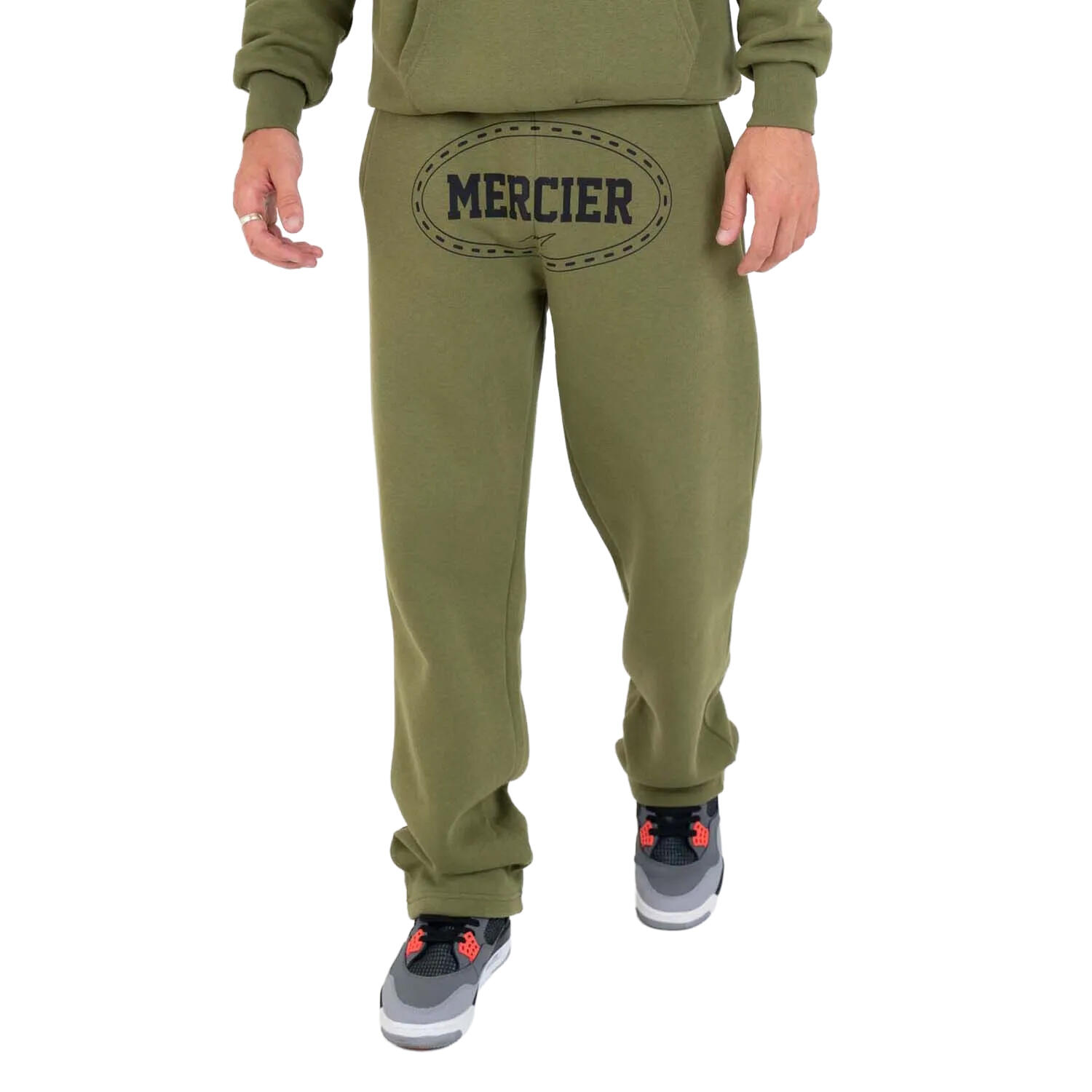 MERCIER Mens Maison Jogging Bottoms (Khaki Green)