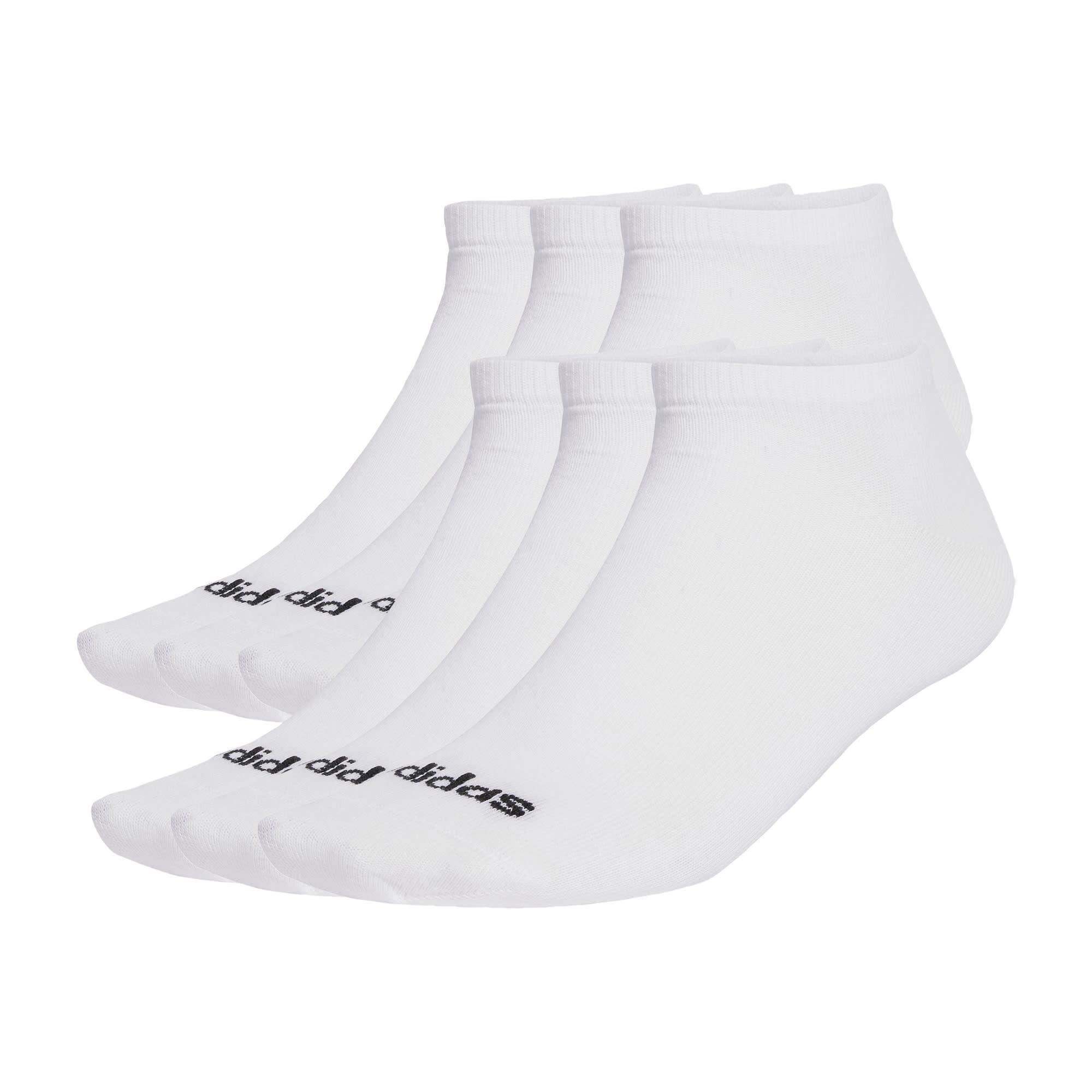 Adidas - Chaussettes Rembourrées Hauteur Mollet Logo Linéaire (6 Paires) - Chaussettes - Blanc|noir - Decathlon