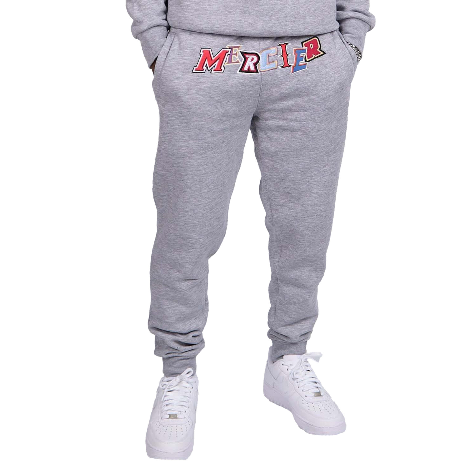 MERCIER Mens Anonymous Jogging Bottoms (Grey Marl)