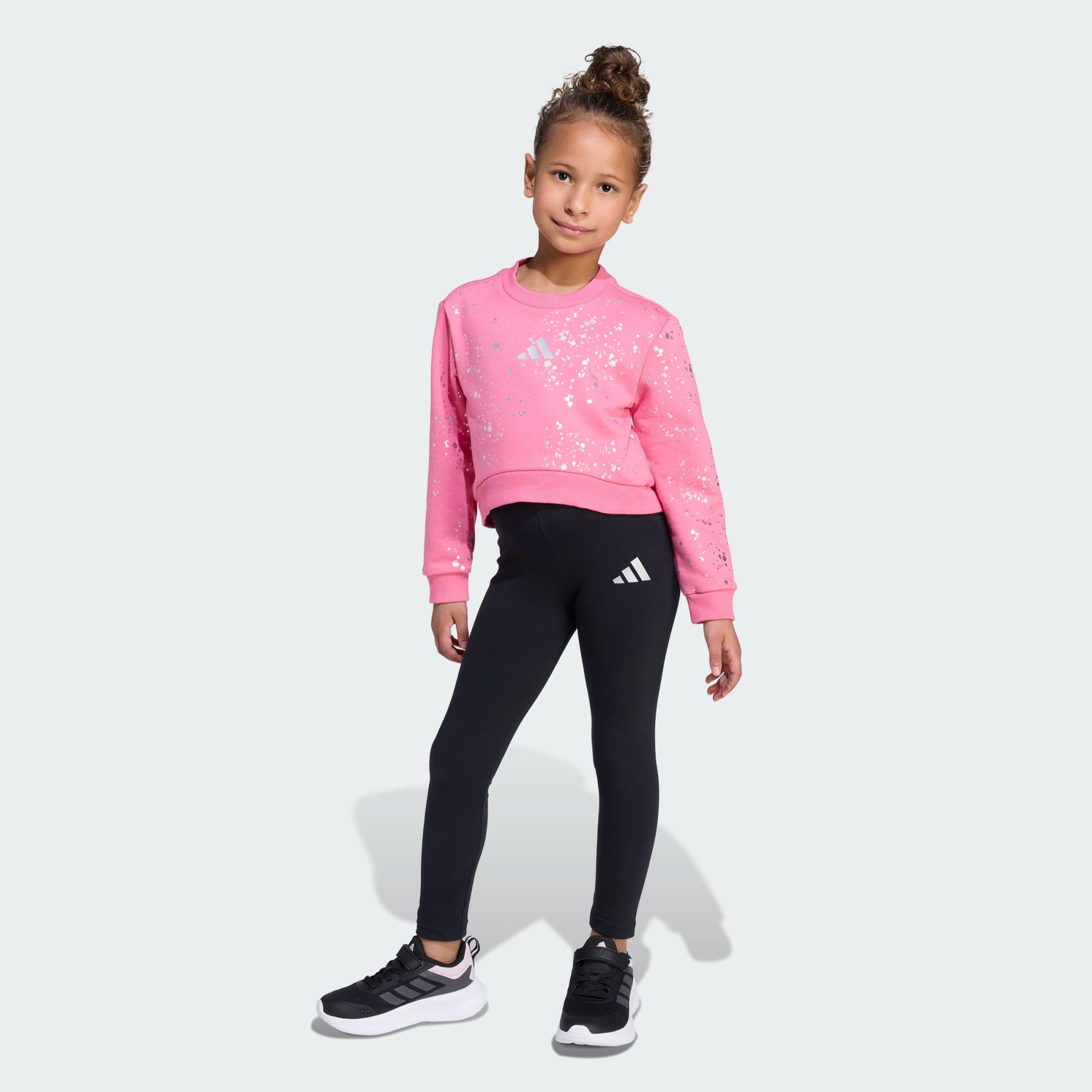 Adidas - Ensemble Little Girls Everyday Glam Enfants - Survêtement - Gris|noir|rose -  4 À 6 Ans - Decathlon