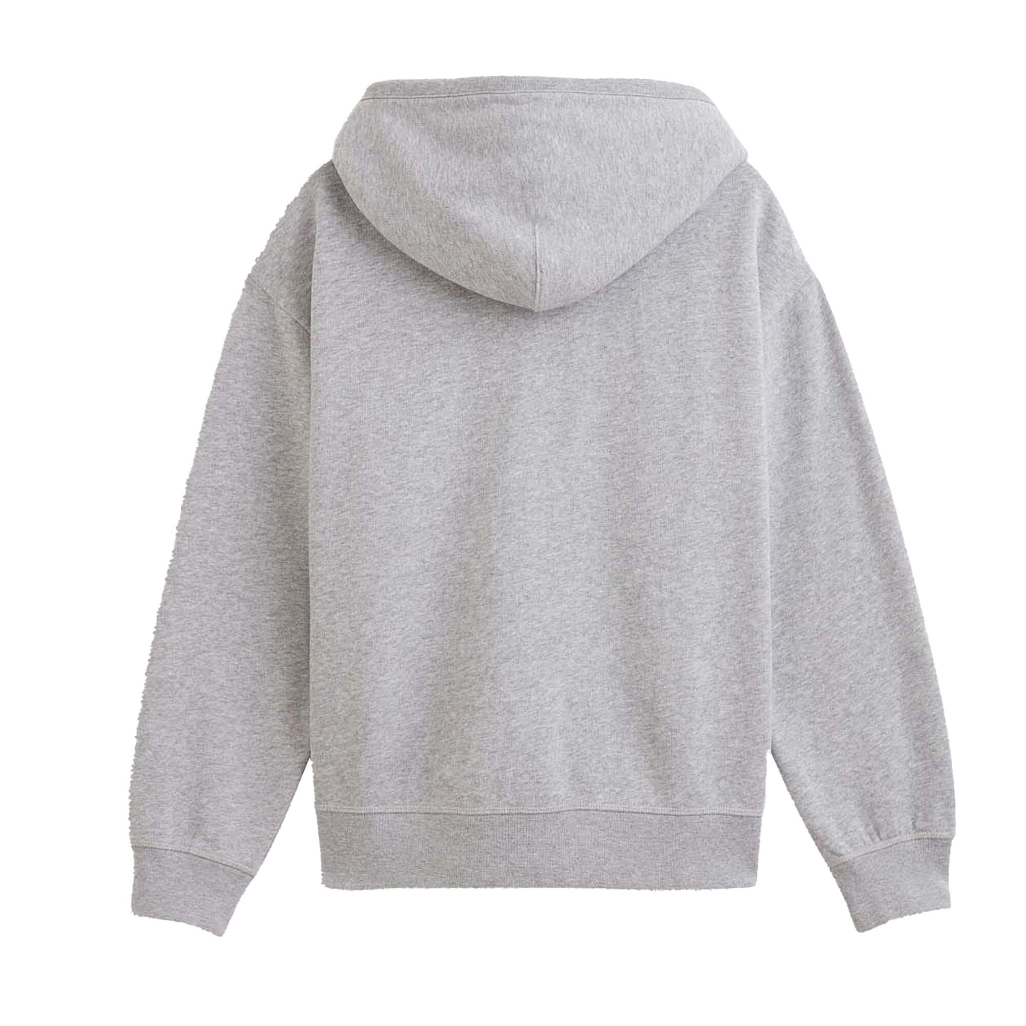 Womens/Ladies Standard Full Zip Hoodie (Grey Heather) 2/3