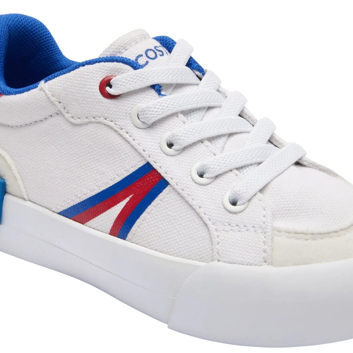 Childrens/Kids L004 Trainers (White/Red) 4/4