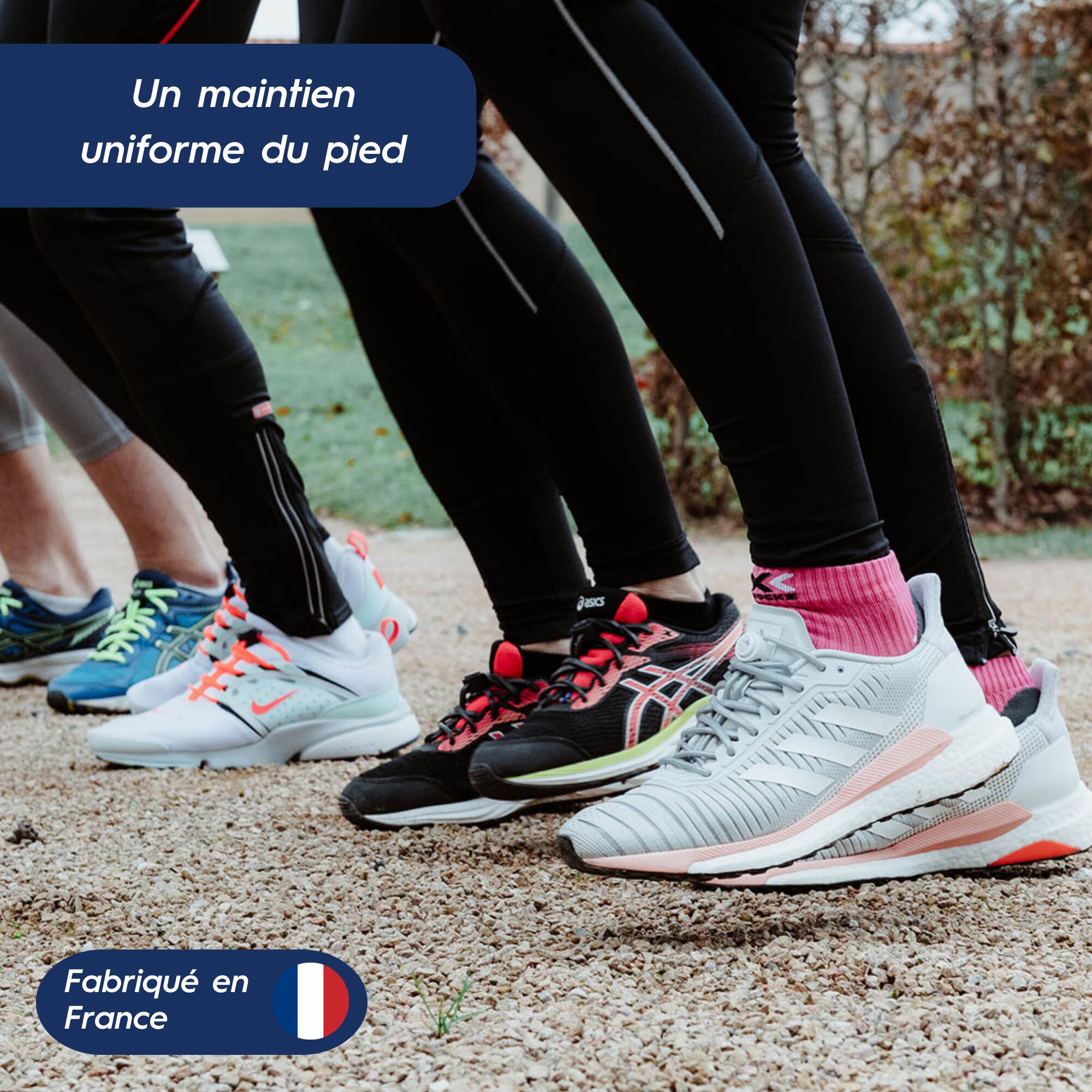 Pack 2 paires lacets élastiques Noir et Jaune Fluo - RUNNING 2/5