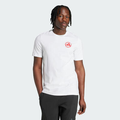 Football sticker graphic t-shirt