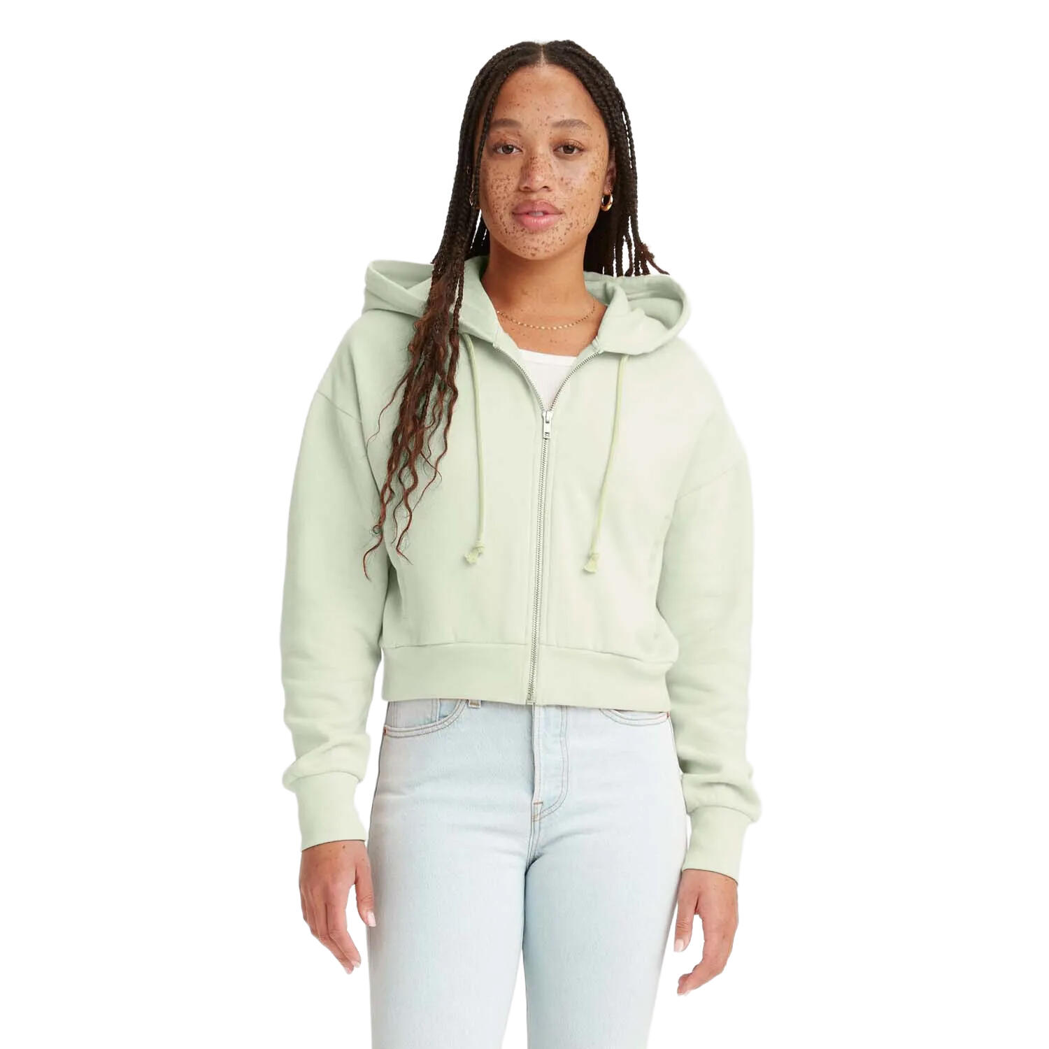 LEVI'S Womens/Ladies Full Zip Hoodie (Green)