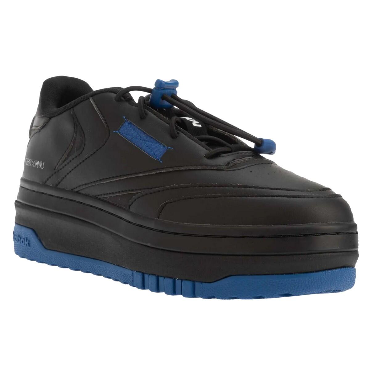 Unisex Adult Club C Milk Makeup Vegan Leather Trainers (Black/Cobalt Blue) 1/4