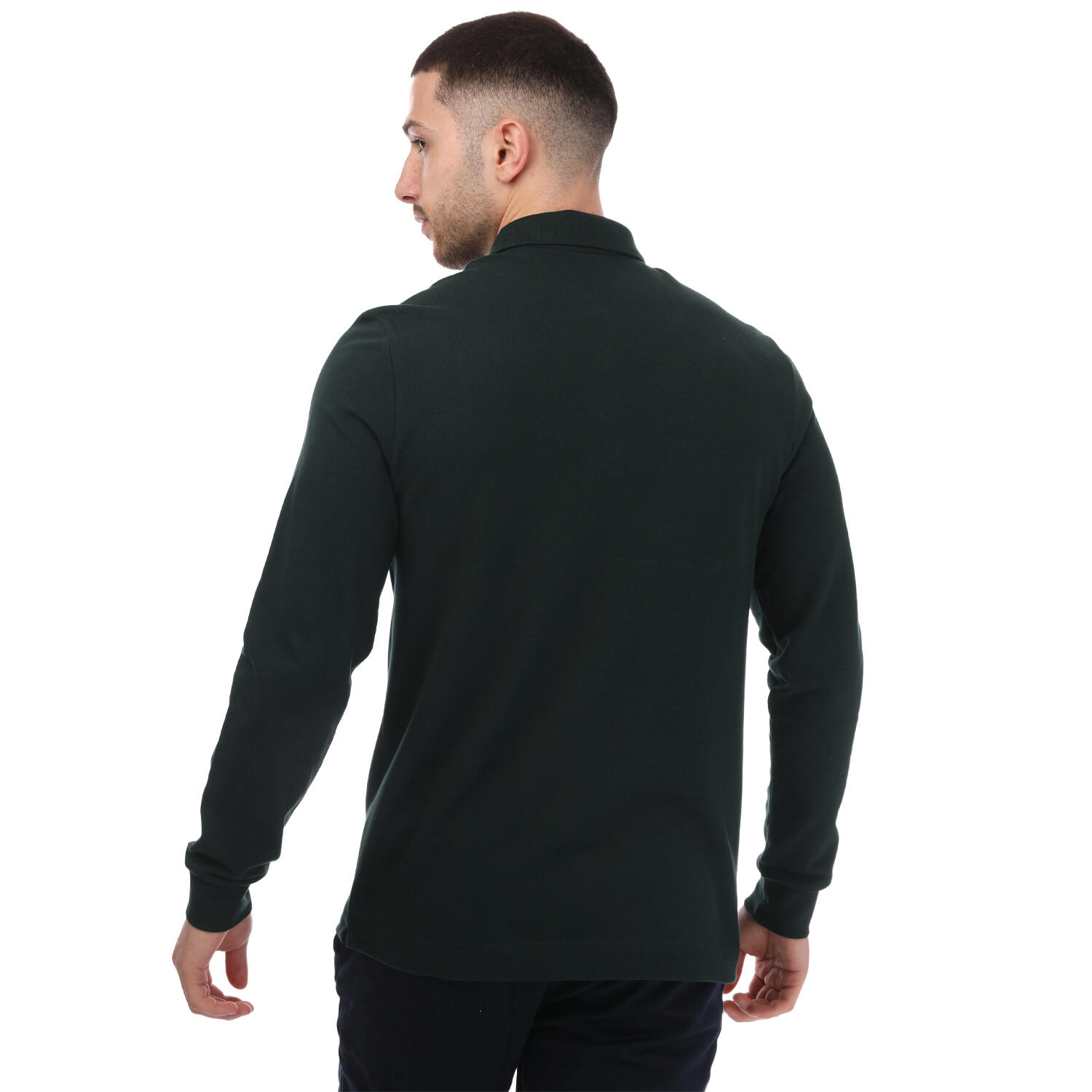 Unisex Adult Smart Paris Cotton Stretch LongSleeved Polo Shirt (Green) 2/3